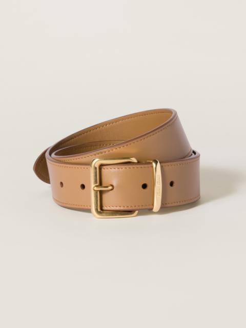 Leather belt