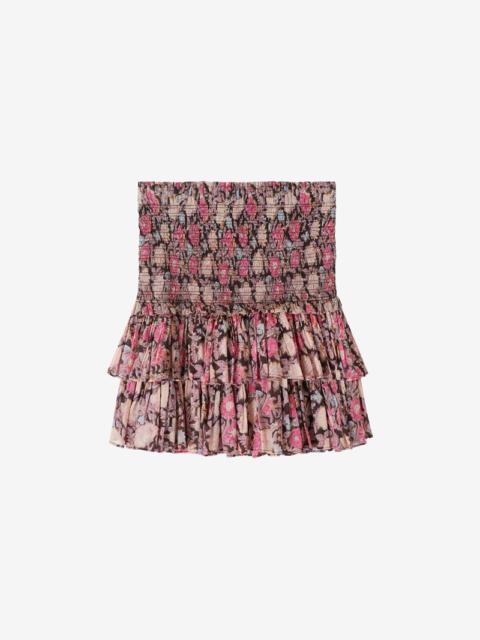 NAOMI PRINTED SHORT SKIRT