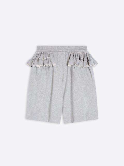 LOOSE RUFFLED SHORTS