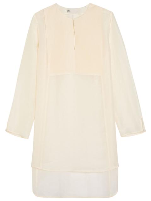 Tory Burch Pintucked Linen and Silk-blend Tunic