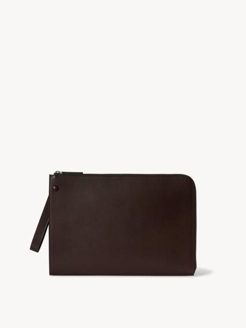 Large Portfolio Wristlet in Leather