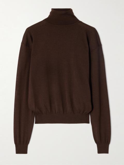 Wool, Cashmere And Silk-blend Turtleneck Sweater