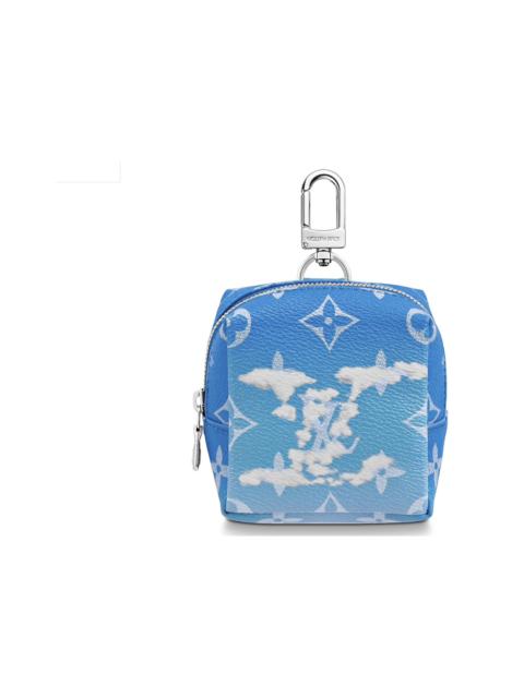 Louis Vuitton Squared Pouch Bag Charm Clouds Monogram Blue