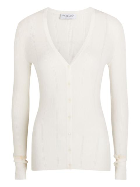 Lillian V-neck button cardigan