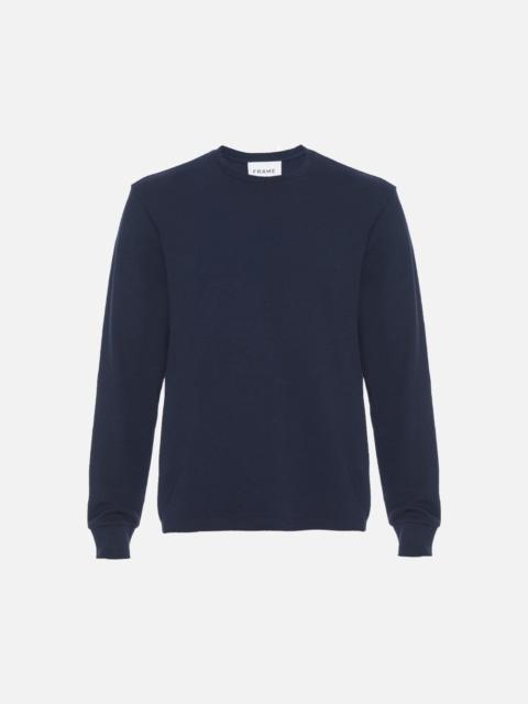 Duo Fold Long Sleeve Crew in Navy