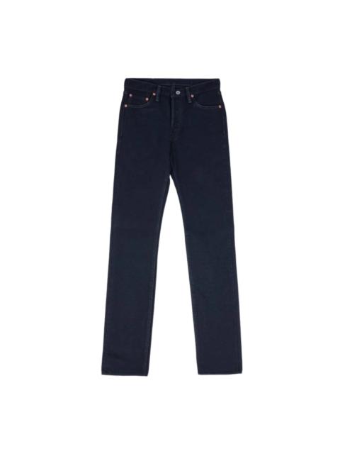 IH-666s-21OD 21oz Selvedge Denim Slim Straight Indigo Overdyed Black
