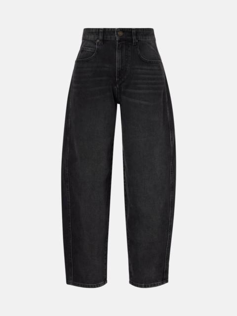 Oriane mid-rise barrel-leg jeans