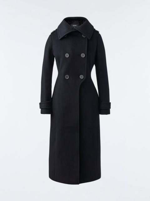 ELODIE double face wool tailored coat