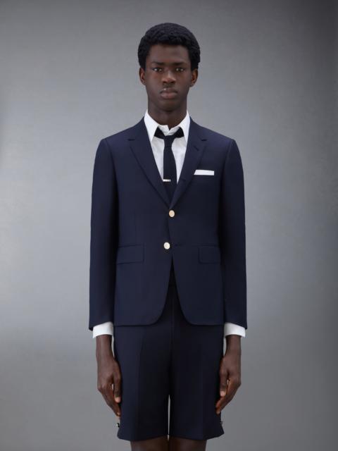 Navy Super 120's Wool Twill Single Breasted Classic Jacket