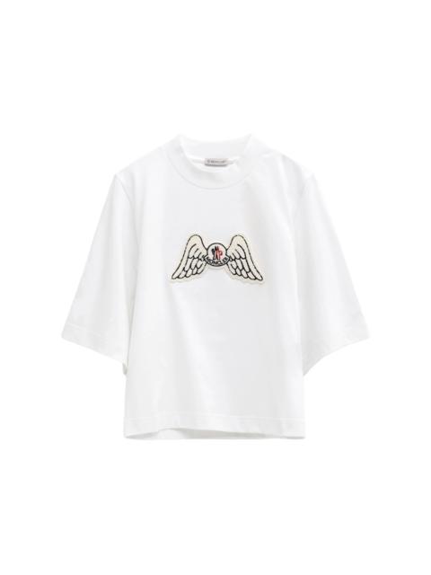 Moncler x Palm Angels Mock Neck Wings T-Shirt White