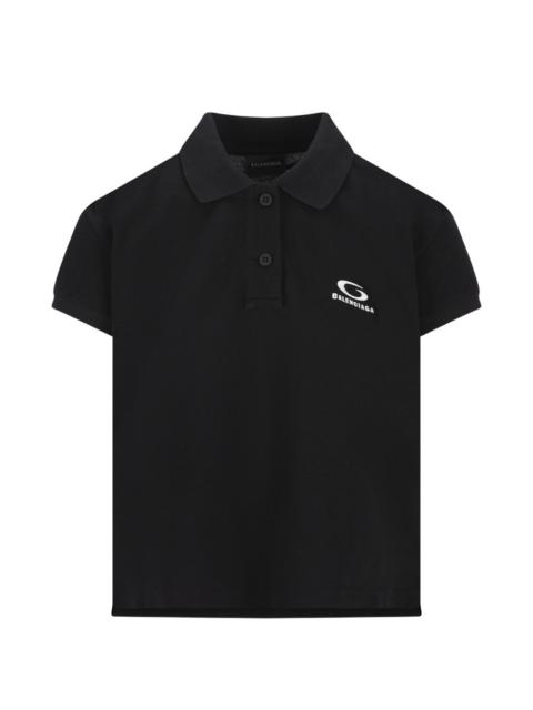logo-embroidery polo shirt