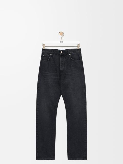 Straight leg jeans in denim