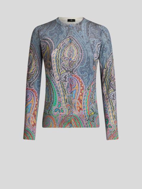 KNIT PAISLEY CARDIGAN