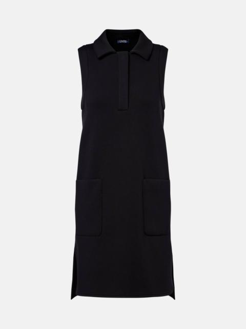 Saggina cotton-blend jersey polo dress