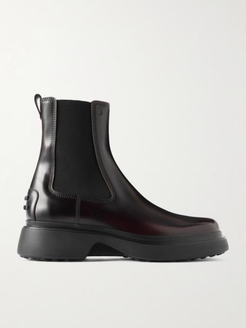 Gomma 74l Glossed Leather Chelsea Boots