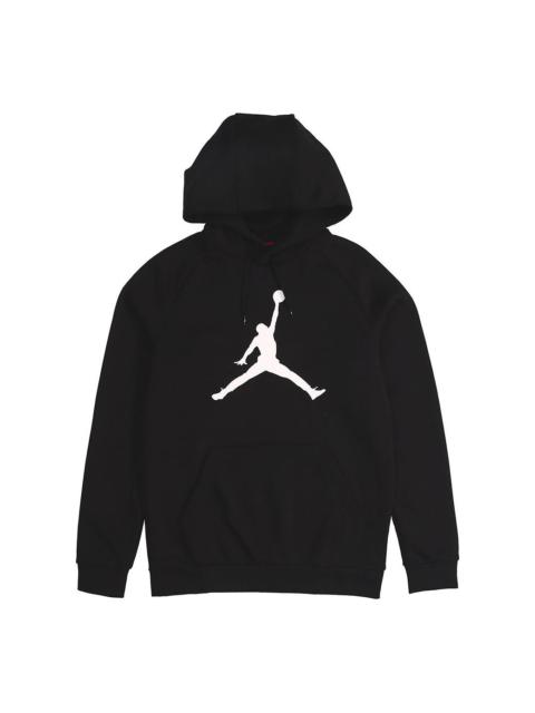Air Jordan Large logo Printing Fleece Lined Pullover Black DA6802-010