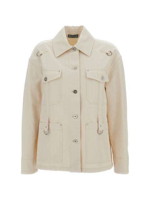 buttoned shirt jacket