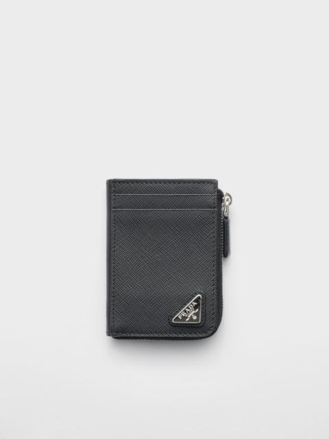 Saffiano leather card holder