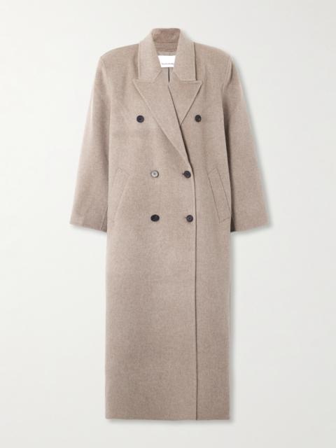 Gaia Oversized Double-breasted Wool-blend Coat
