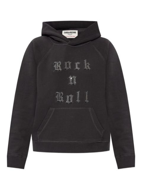graphic-print hoodie