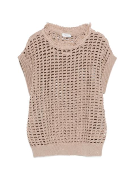 open-knit top