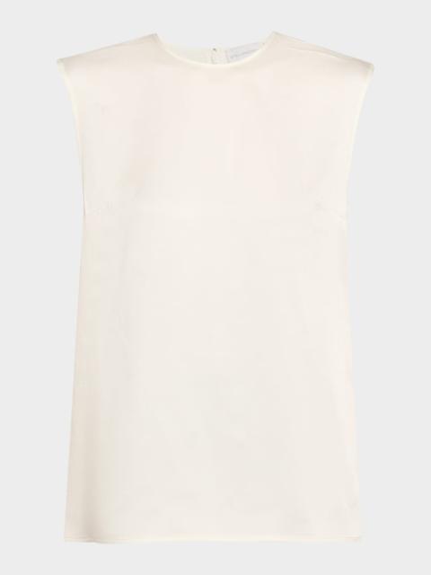 Satin Sleeveless Top