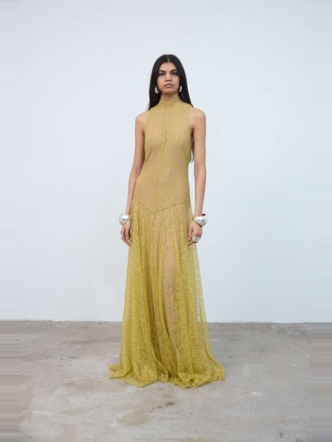 FOEHN MAXI DRESS IN YELLOW LACE