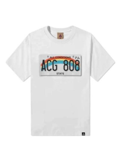 Nike ACG License Plate Short Sleeve Tee 'White' DC5361-121