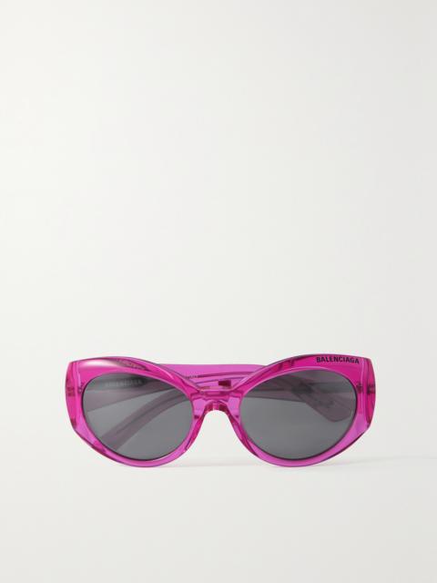 Cat-eye Printed Acetate Sunglasses