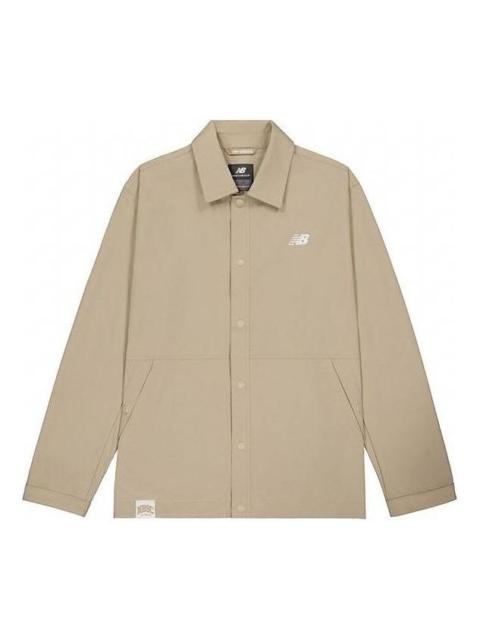 New Balance Athletic Sports Club Coach Jacket 'Dark Beige' NAE22101-DB