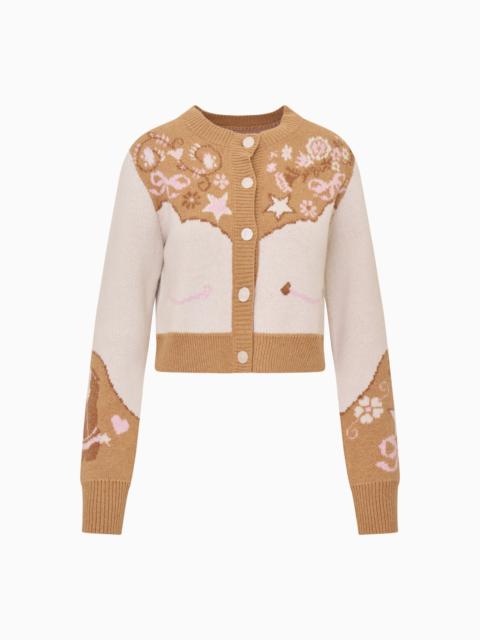 Leyah Wool-Blend Saddle Up Cardigan