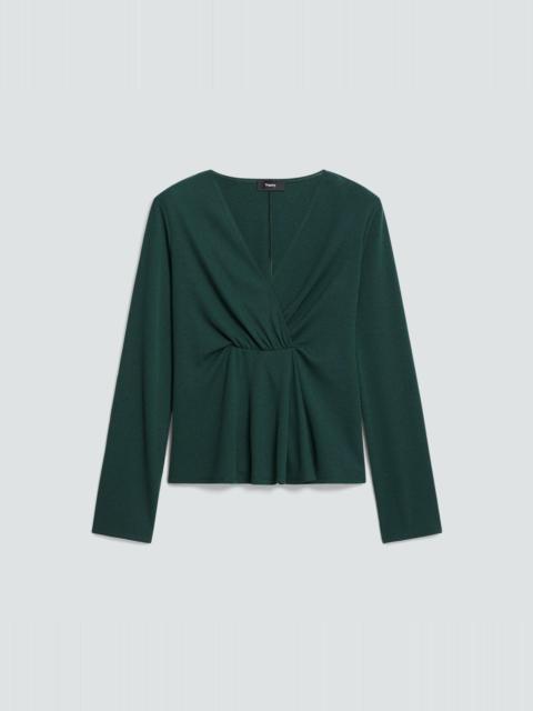 Gathered Top in Crepe Jersey