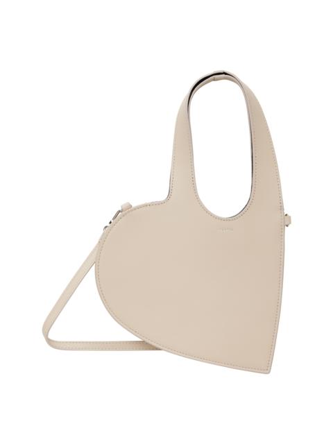 Beige Mini Heart Tote