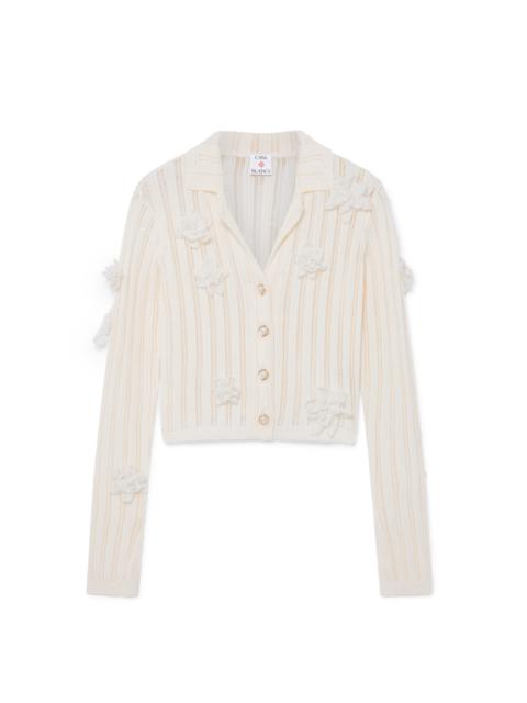 Flower Lace Knit Shirt | Casablanca Paris