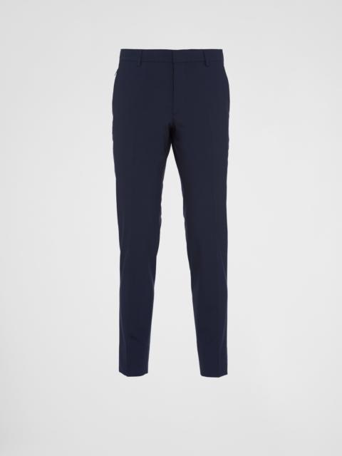 Light stretch wool pants