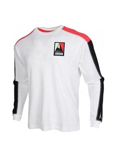 Air Jordan Winter Utility logo Printing Causual Round Collar Male White CT3382-100