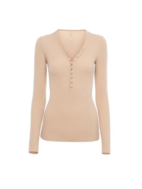 HENLEY SHIRT IN A MERINO WOOL KNIT