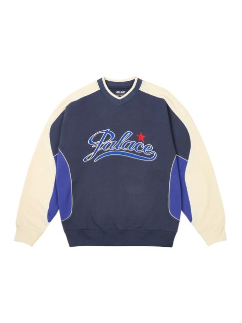Palace Star Script Crew Navy
