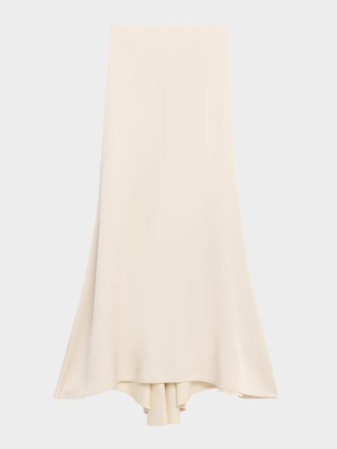 Satin Maxi Trumpet Skirt