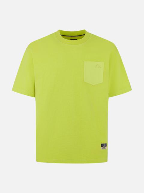 Seagull Embroidery Stitching Pocket Relax Fit T-Shirt