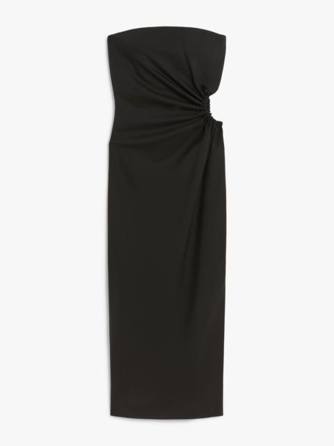 SILVA Wool, mohair and silk bustier dress