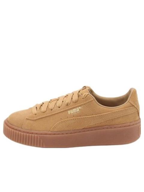 (WMNS) PUMA Suede Platform SD 'Oatmeal' 364718-01