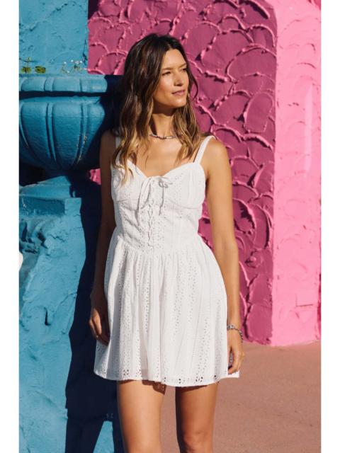Camden Embroidered Mini Dress