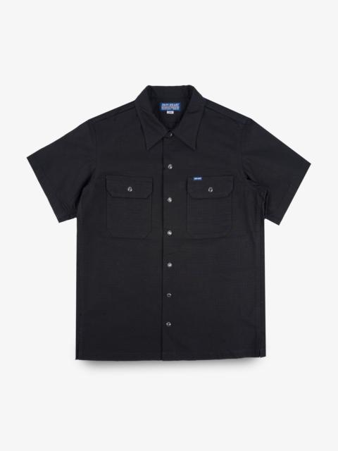 8OZ RIPSTOP SHORT SLEEVED MECHANIC SHIRT - BLACK
