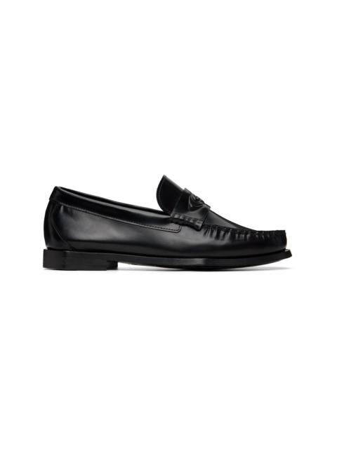 Black Leather Loafers