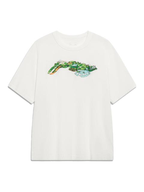 Li-Ning Cartoon Graphic T-shirt 'White' AHST175-1