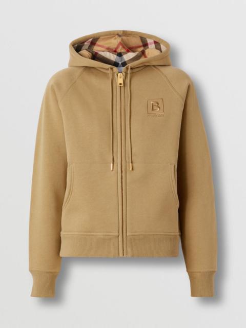 Letter Graphic Cotton Blend Hooded Top