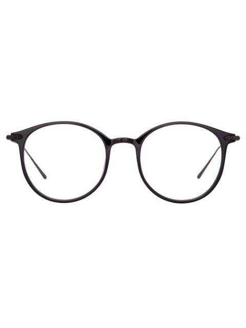 GRAY OVAL OPTICAL FRAME IN BLACK