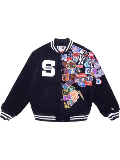 Supreme New Era MLB Varsity Jacket Navy