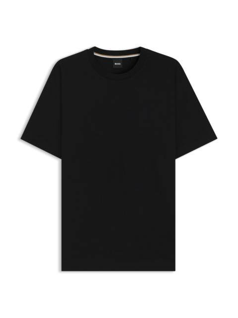 COTTON-JERSEY REGULAR-FIT T-SHIRT WITH RIBBED COLLAR